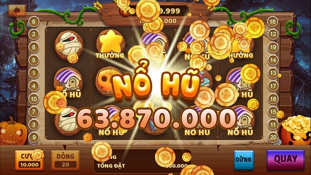 Có 2 loại game chơi Nổ (Quay) hũ