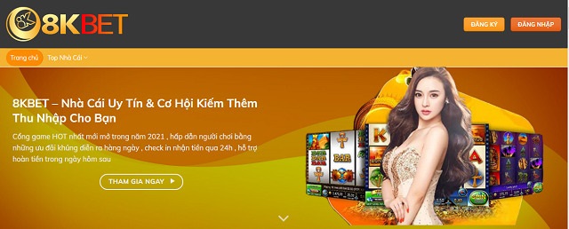 Đăng nhập vào nhà cái 8kbet