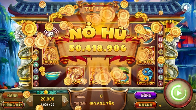 Giao diện chơi Quay hũ trực tuyến