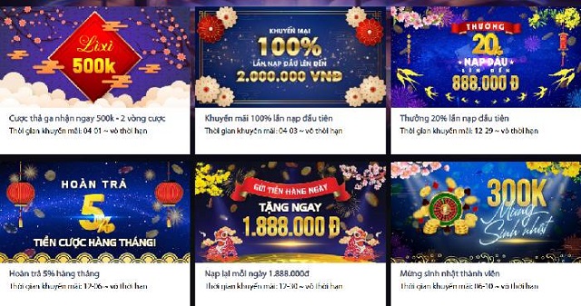 Nhà cái cung cấp nhiều khuyến mãi cho thành viên